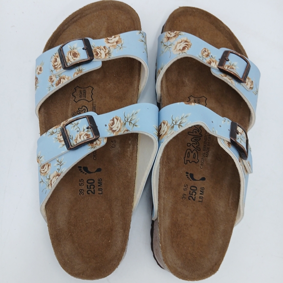 Birkenstock Blue Floral Sandals - Picture 6 of 16